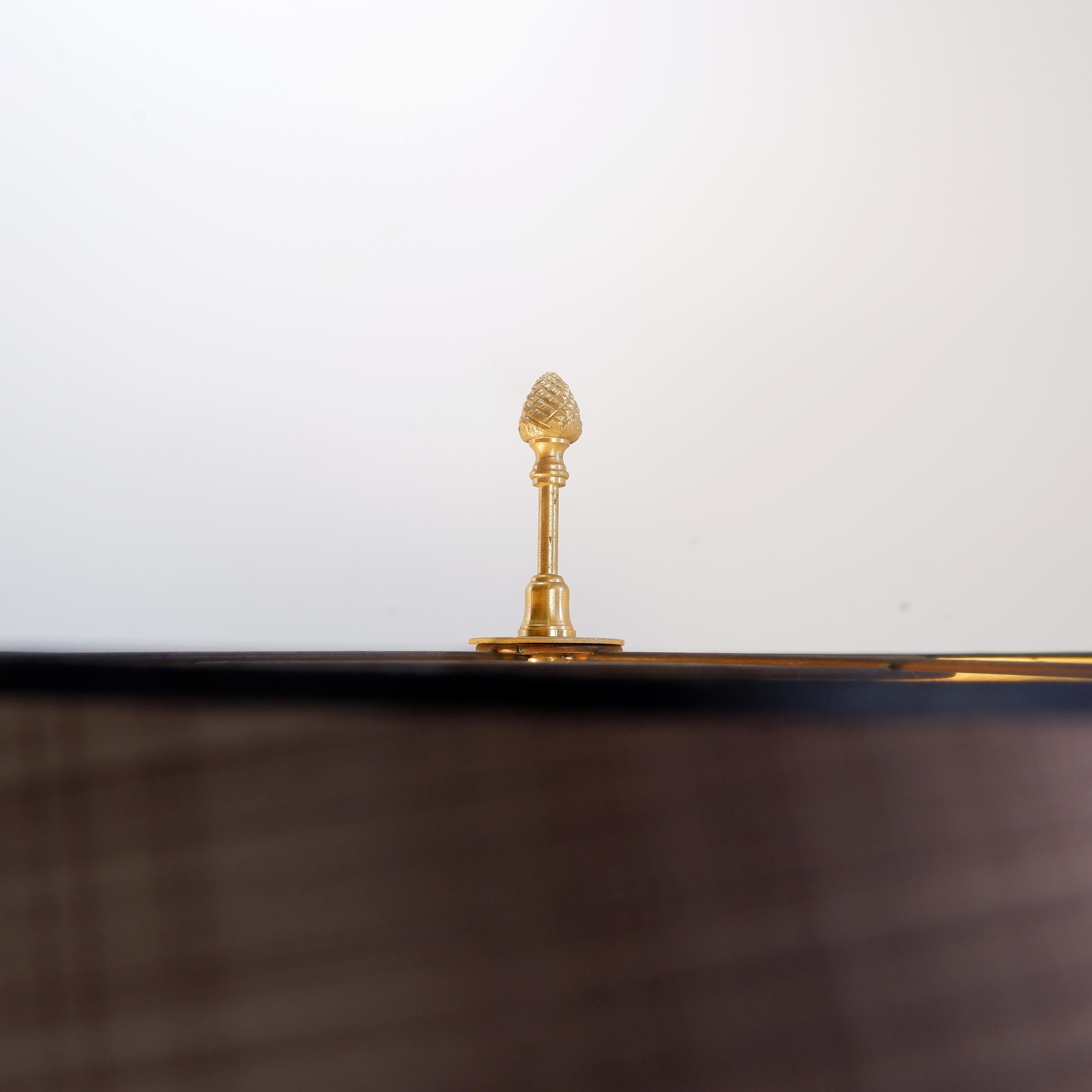 Pineapple Brass Floor Lamp in the Style of Maison Charles, Circa 1970 In Good Condition For Sale In Linkebeek, BE