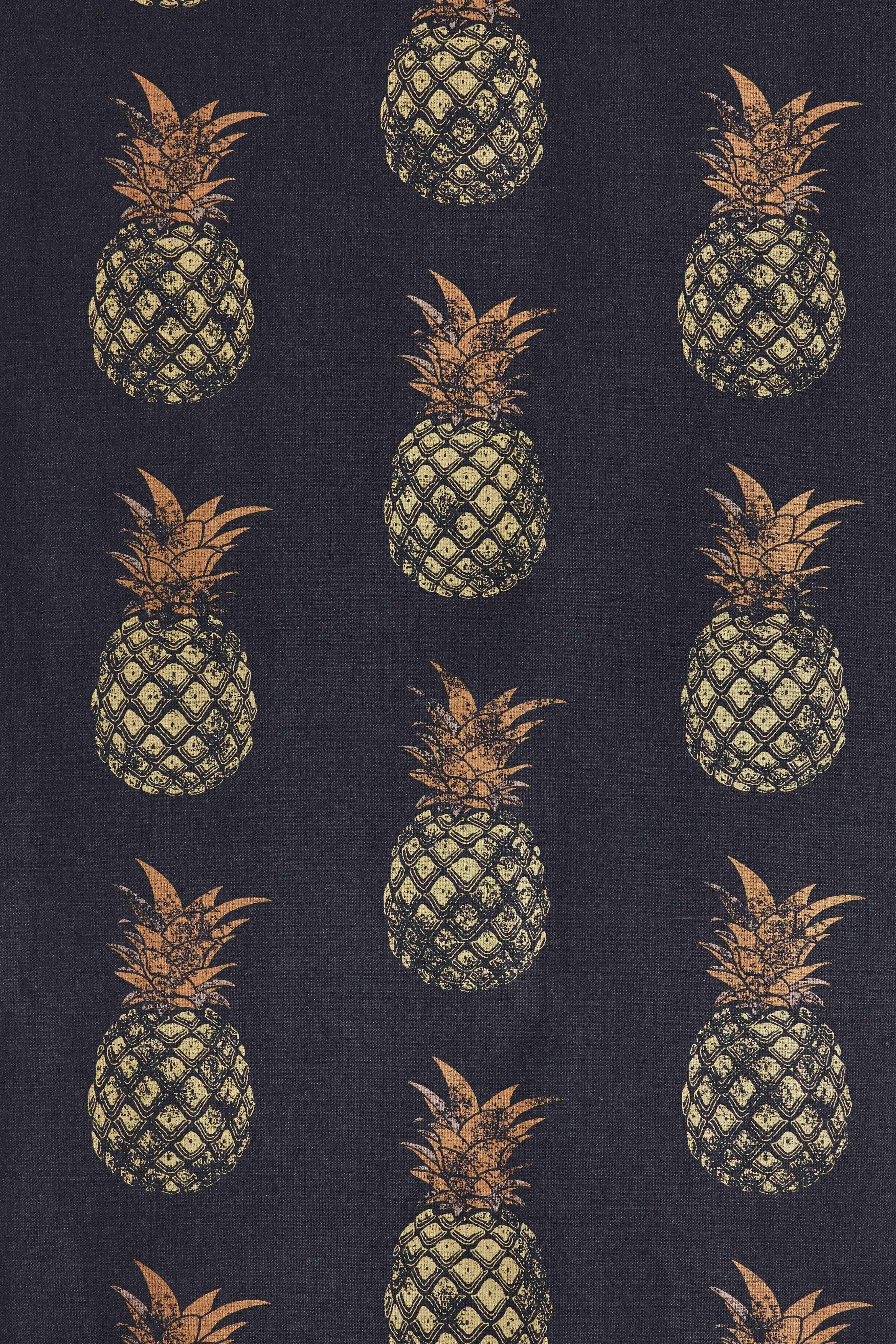 'Pineapple' Contemporary, Traditional Fabric in Pink/Red on Cream For Sale 2