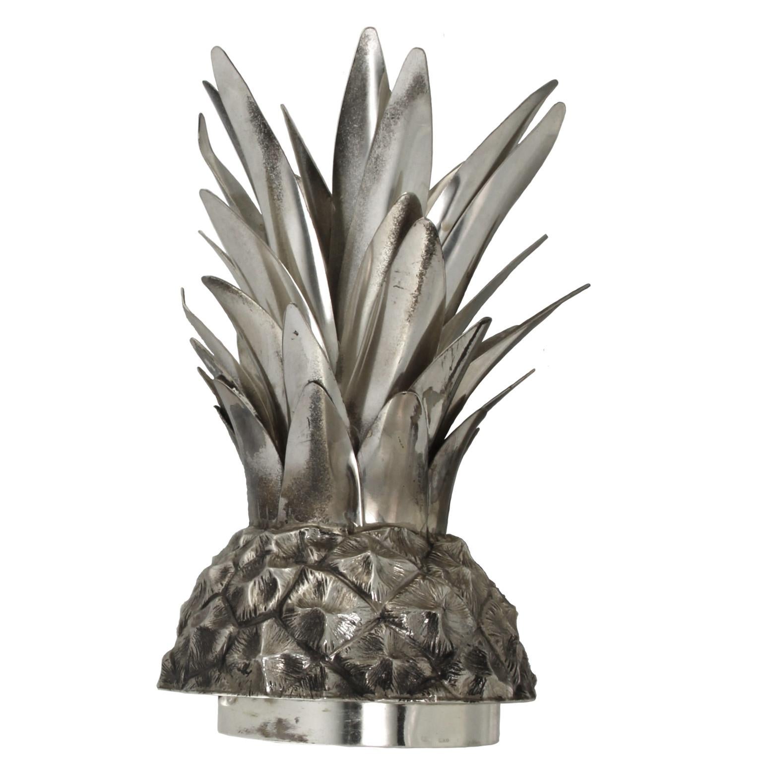 Ananas artigianale in argento in vendita 3