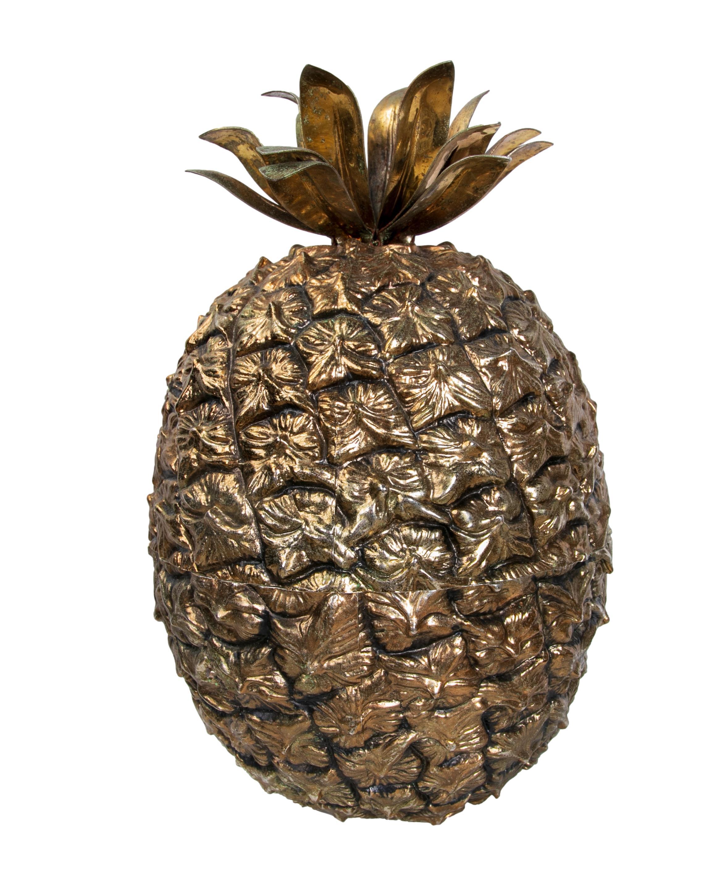 Cubitera Piña Diseñada por Mauro Manetti, bañada en plata, hacia 1960 Italiano en venta
