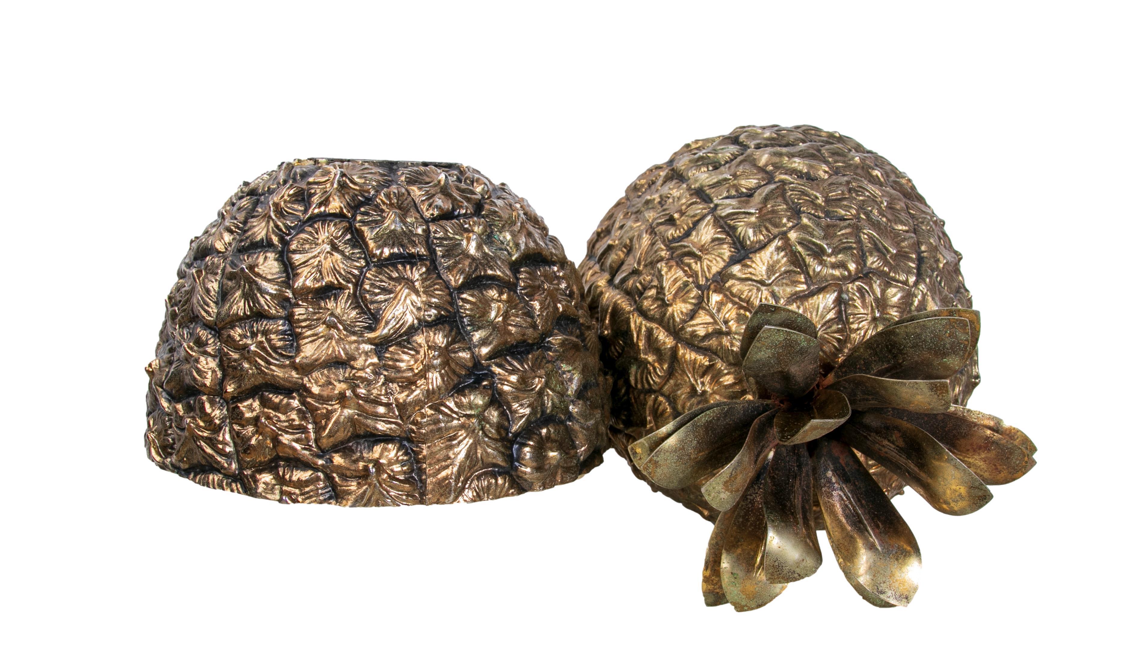 Cubitera Piña Diseñada por Mauro Manetti, bañada en plata, hacia 1960 siglo XX en venta