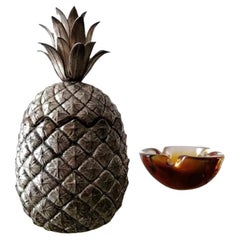 Pineapple Ice Bucket Designed by Mauro Manetti, Silver Plated, circa 1960