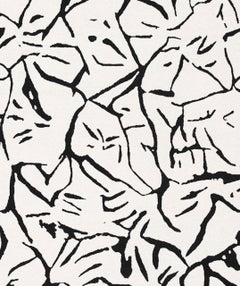 Pineapple Rug by Knots Rugs, Hand-Knotted Tibetan Wool, Black & White, Abstract