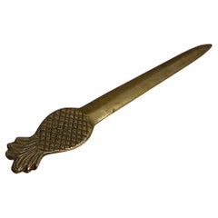 Pineapple Sculptural Solid Brass Letter Opener
