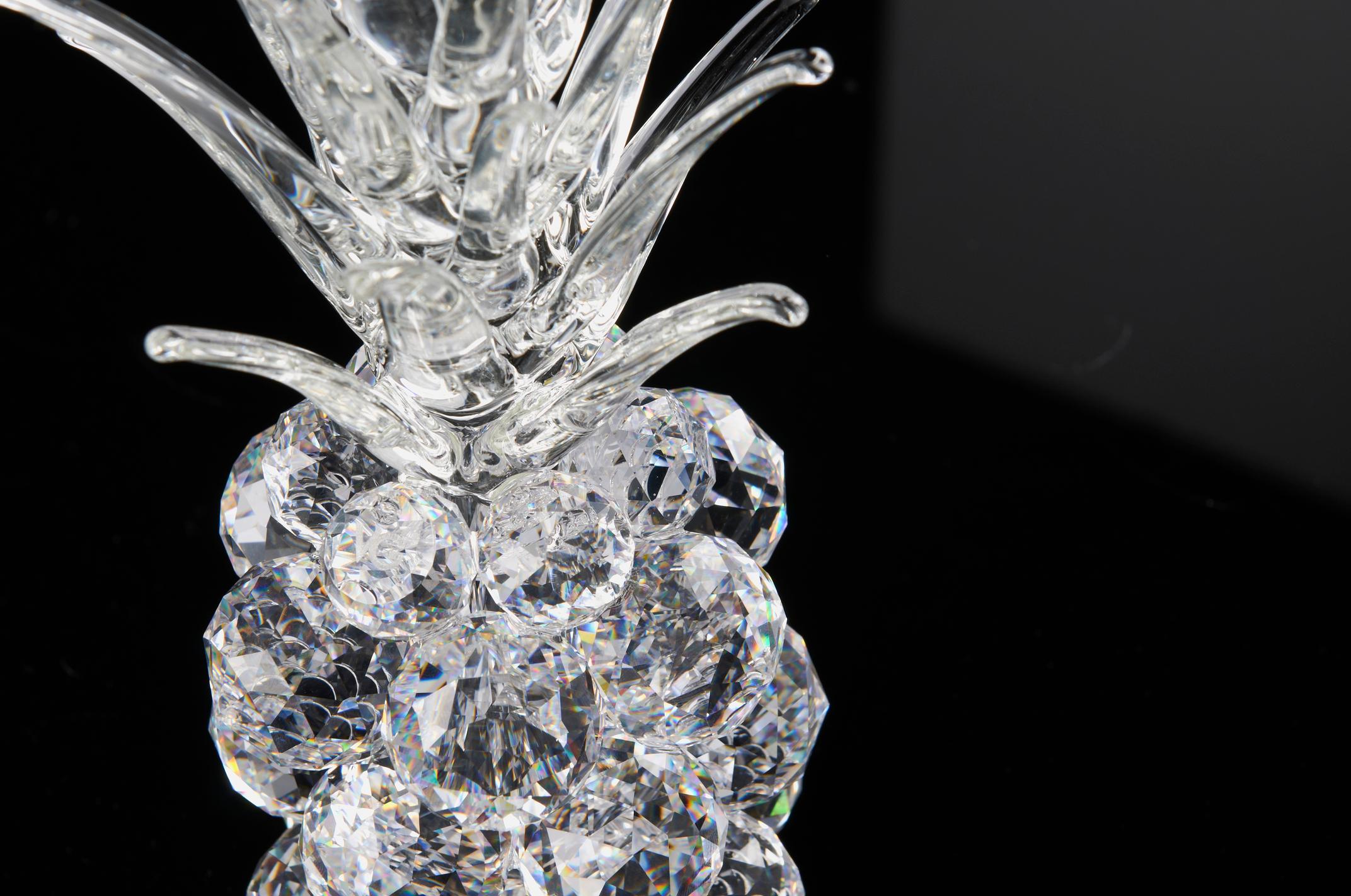 Modern Pineapple Small in Crystal, Italy For Sale