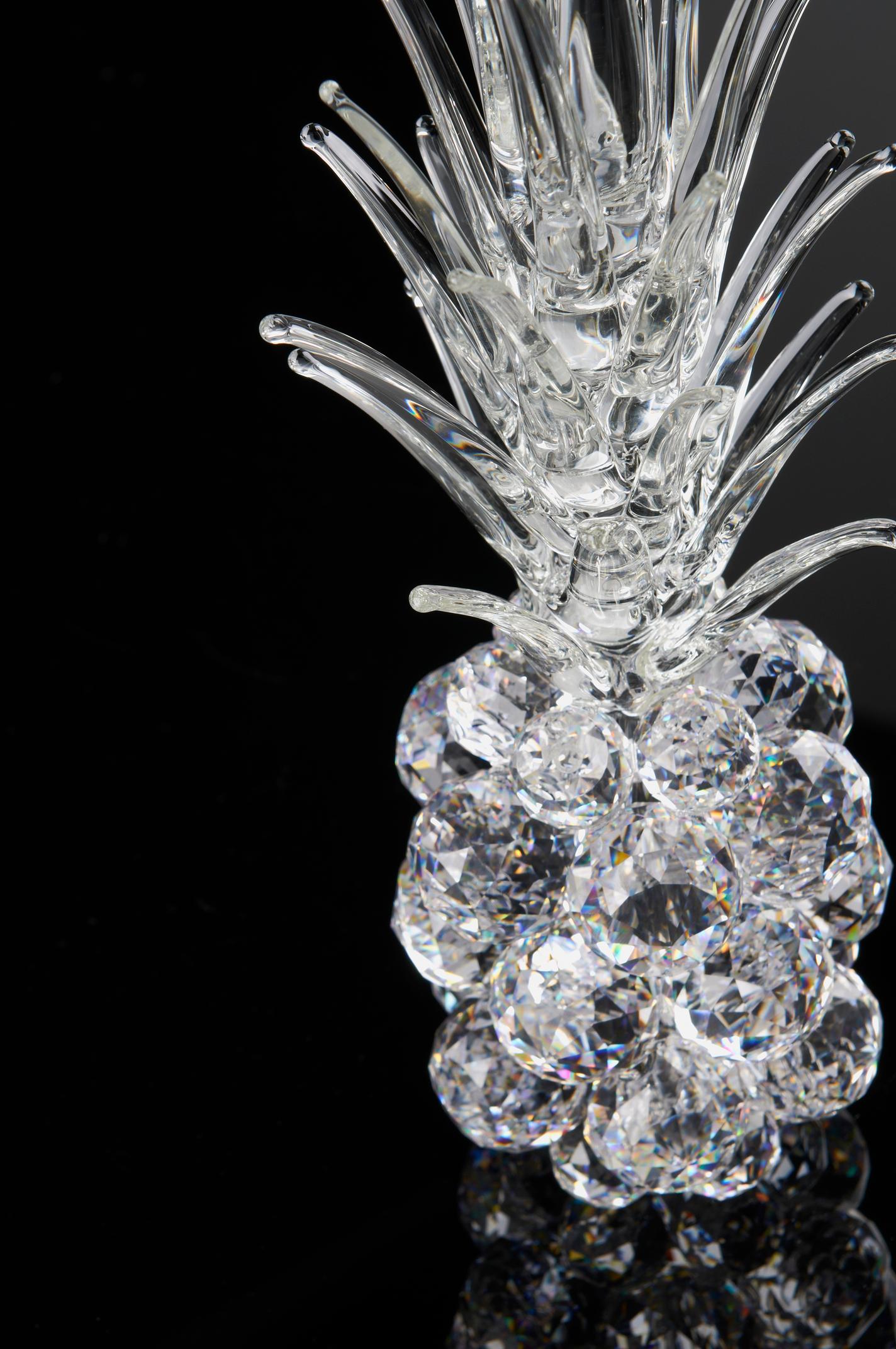 Italian Pineapple Small in Crystal, Italy For Sale
