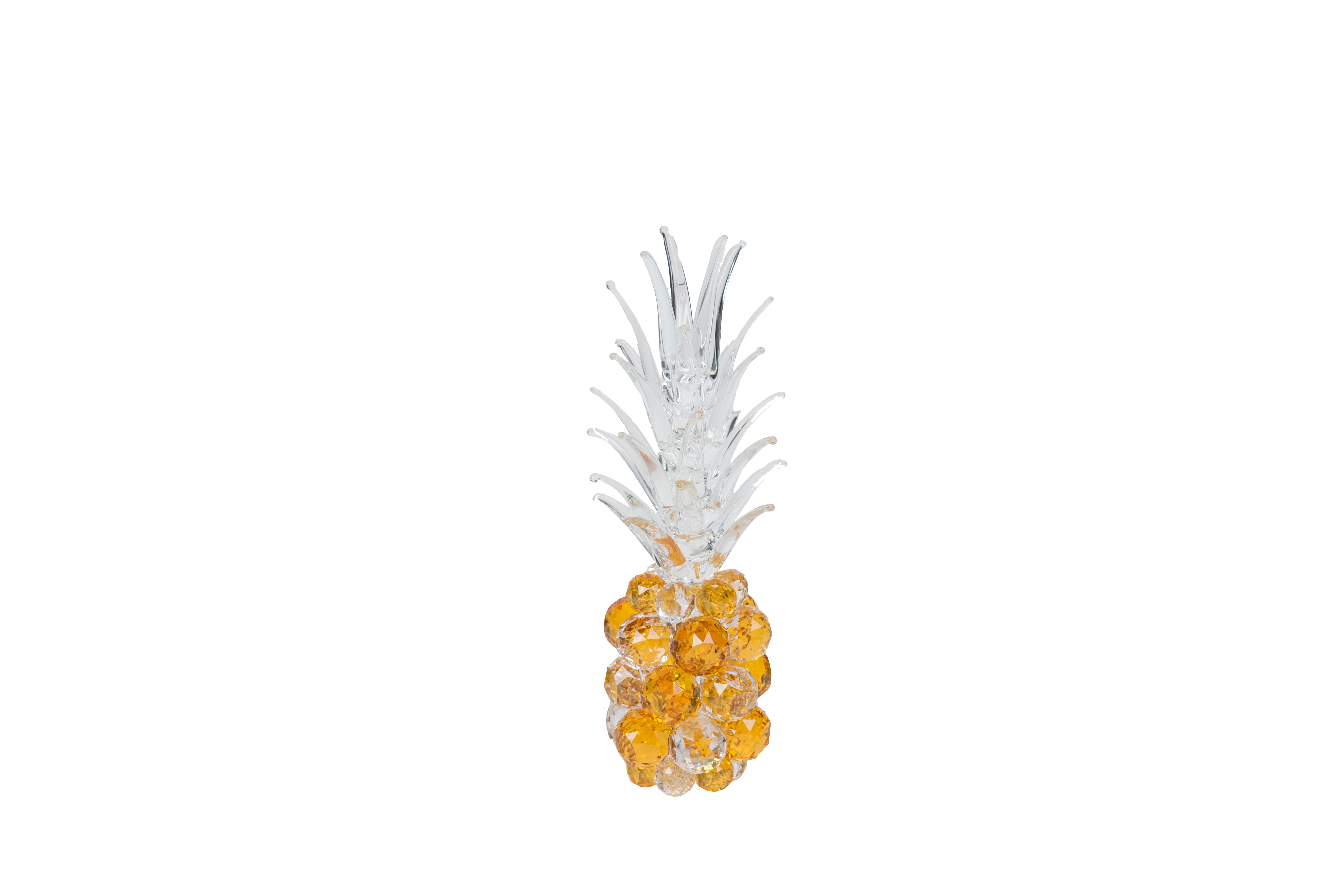 Contemporary Pineapple Small in Crystal, Italy For Sale