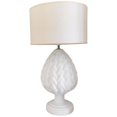 Pineapple Table Lamp Faience of Charolles