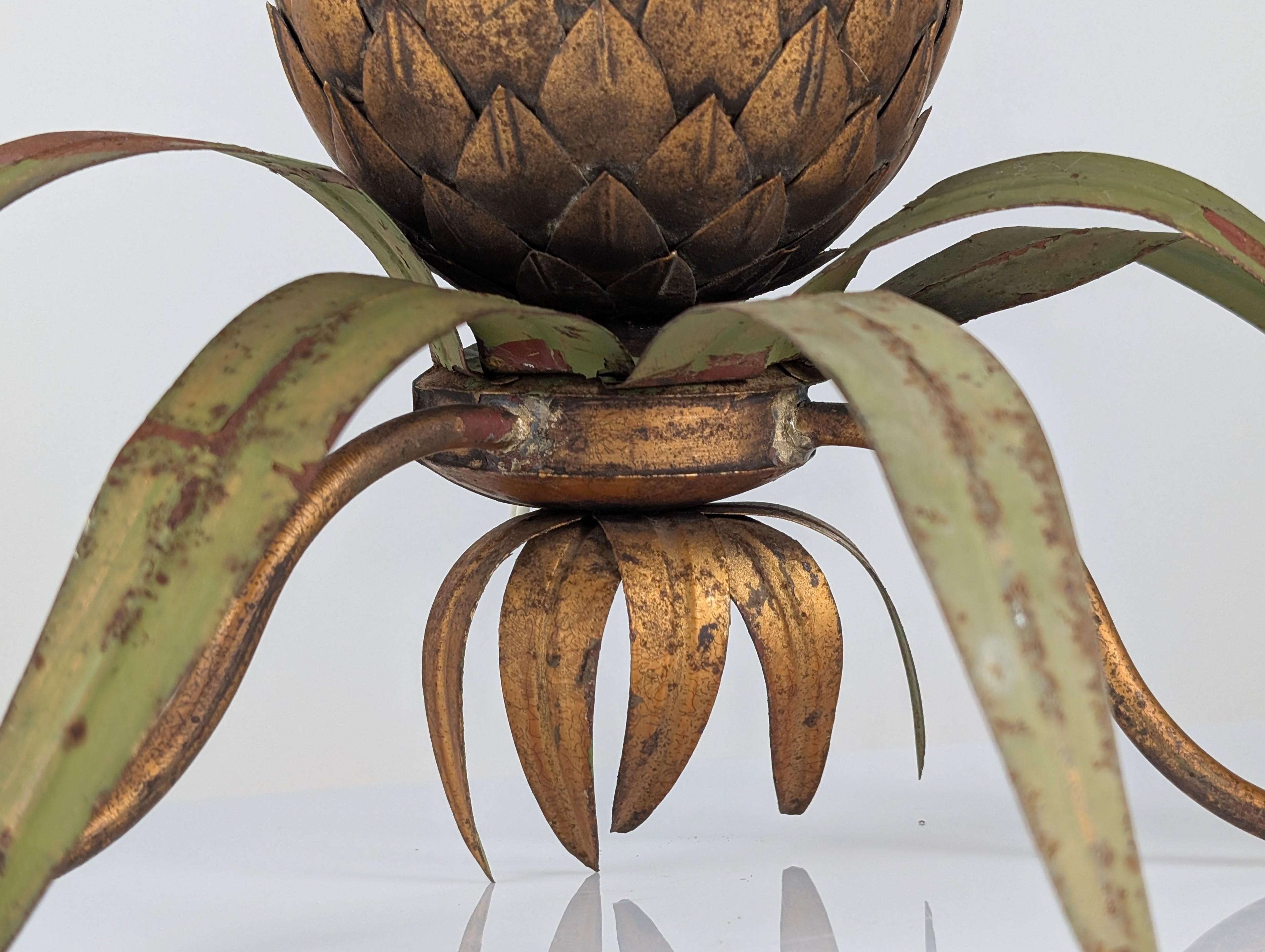 Pineapple Wall Sconce, Maison Jansen Style, 1970s 5