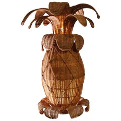 "Plafonnier en osier "Ananas