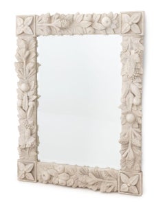Pinecone & Fruit Motif Stone Composition Mirror