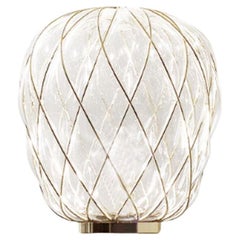 PINECONE - Medium Table Lamp - Gold Plated Metal by Fontana Arte