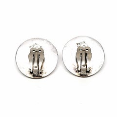Pineda TP-17 Taxco Runde Clip-On-Ohrringe aus Sterlingsilber