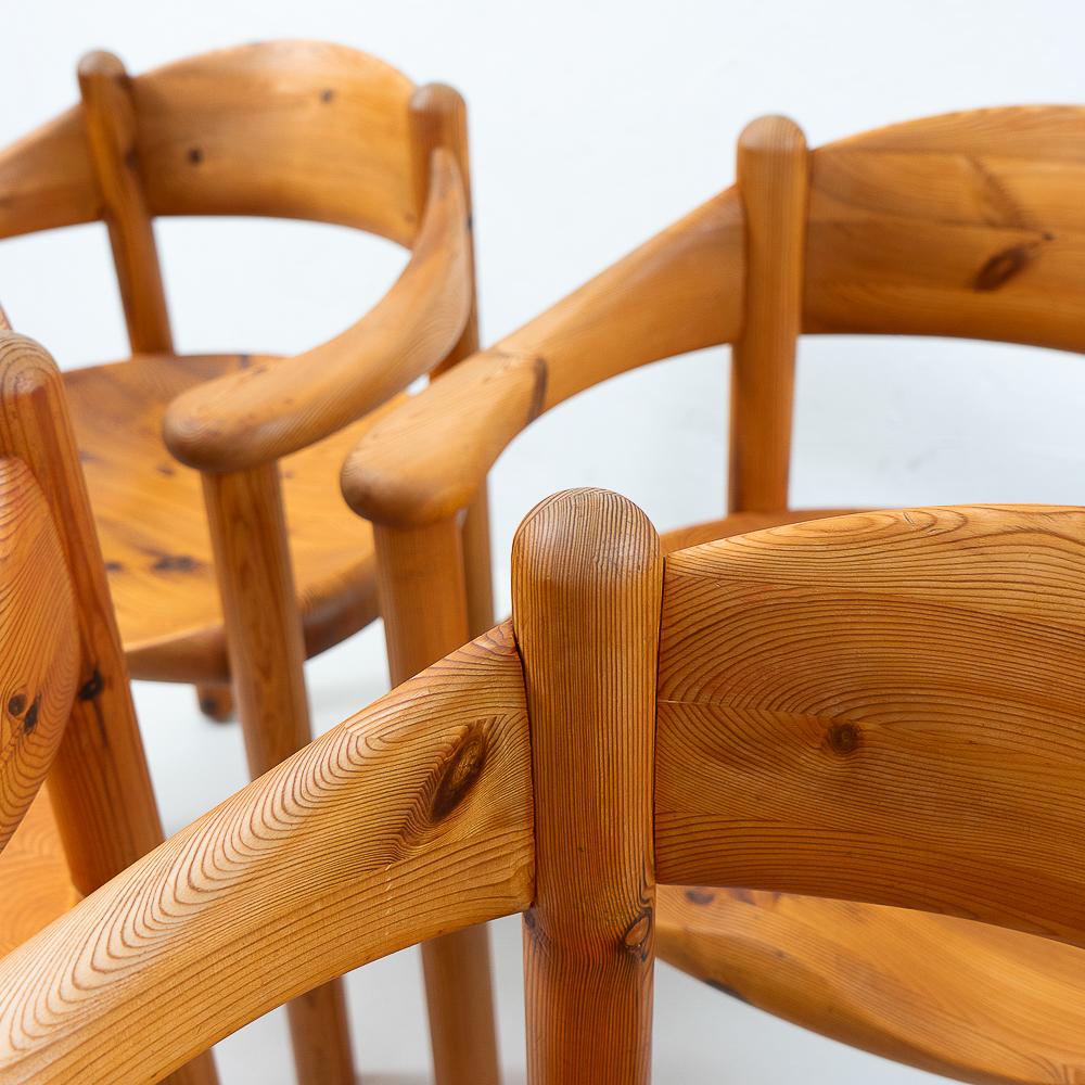 Pinewood Carver Chairs by Rainer Daumiller, 1970s 3