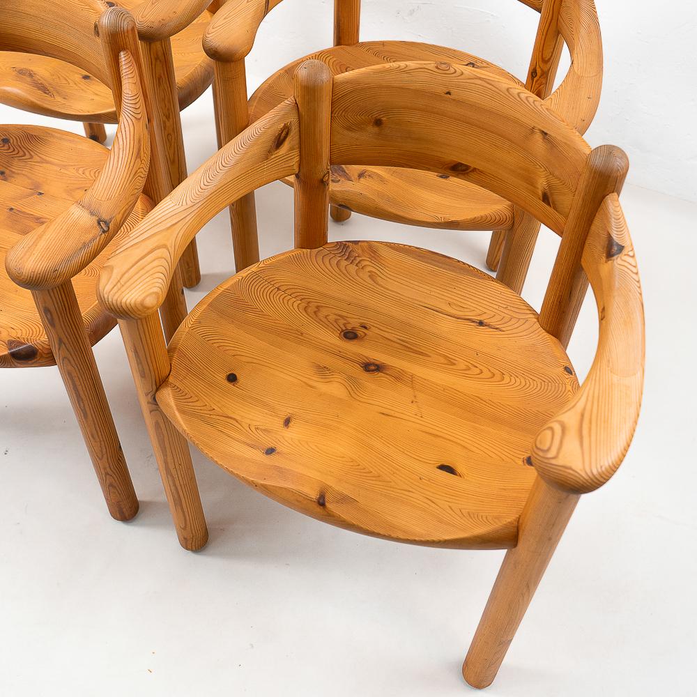 Late 20th Century Pinewood Carver Chairs by Rainer Daumiller, 1970s