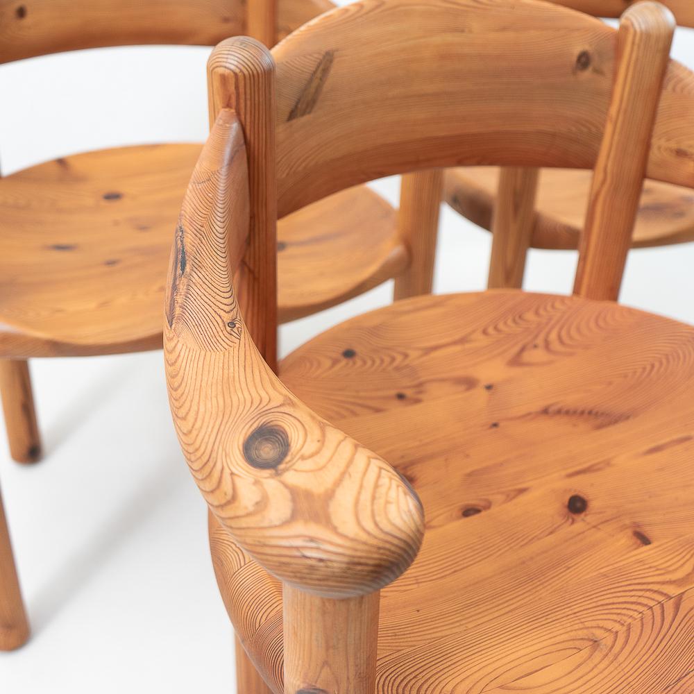 Pinewood Carver Chairs by Rainer Daumiller, 1970s 1