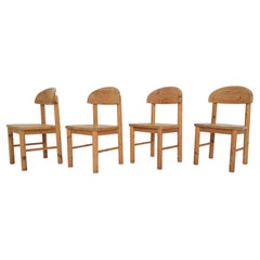 Pinewood Dining Chairs Attrb. Rainer Daumiller, Denmark, 1970's