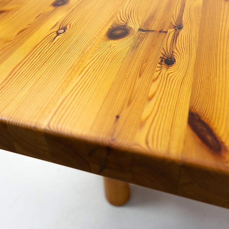 Solid Pinewood Dining Table by Rainer Daumiller, 1970s For Sale at 1stDibs