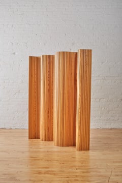 Pinewood Room Divider Attr. To Alvar Aalto