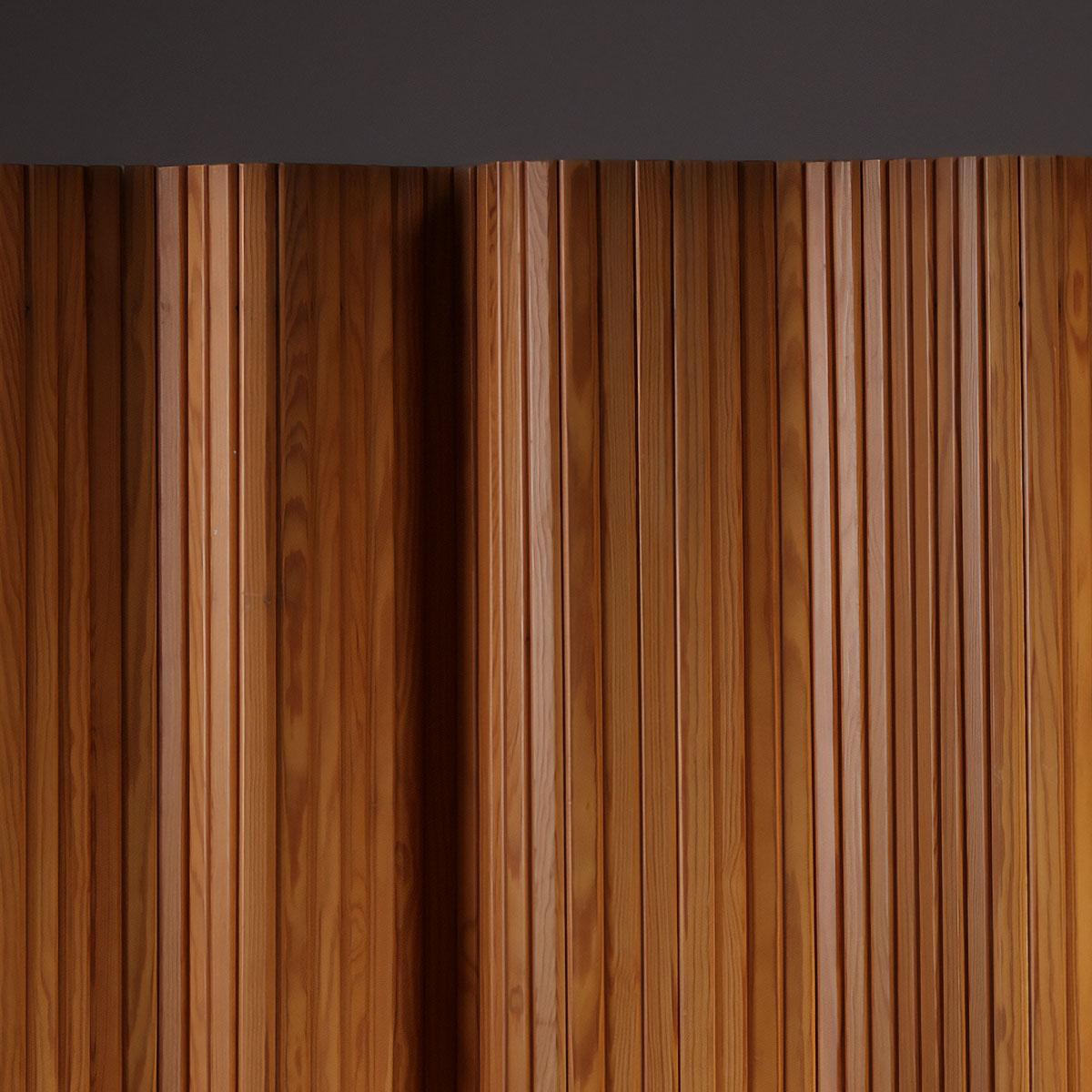 wavy wood room divider