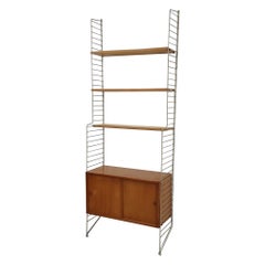 Pinewood wall unit by Nils “Nisse” Strinning for String, Sweden 1950
s