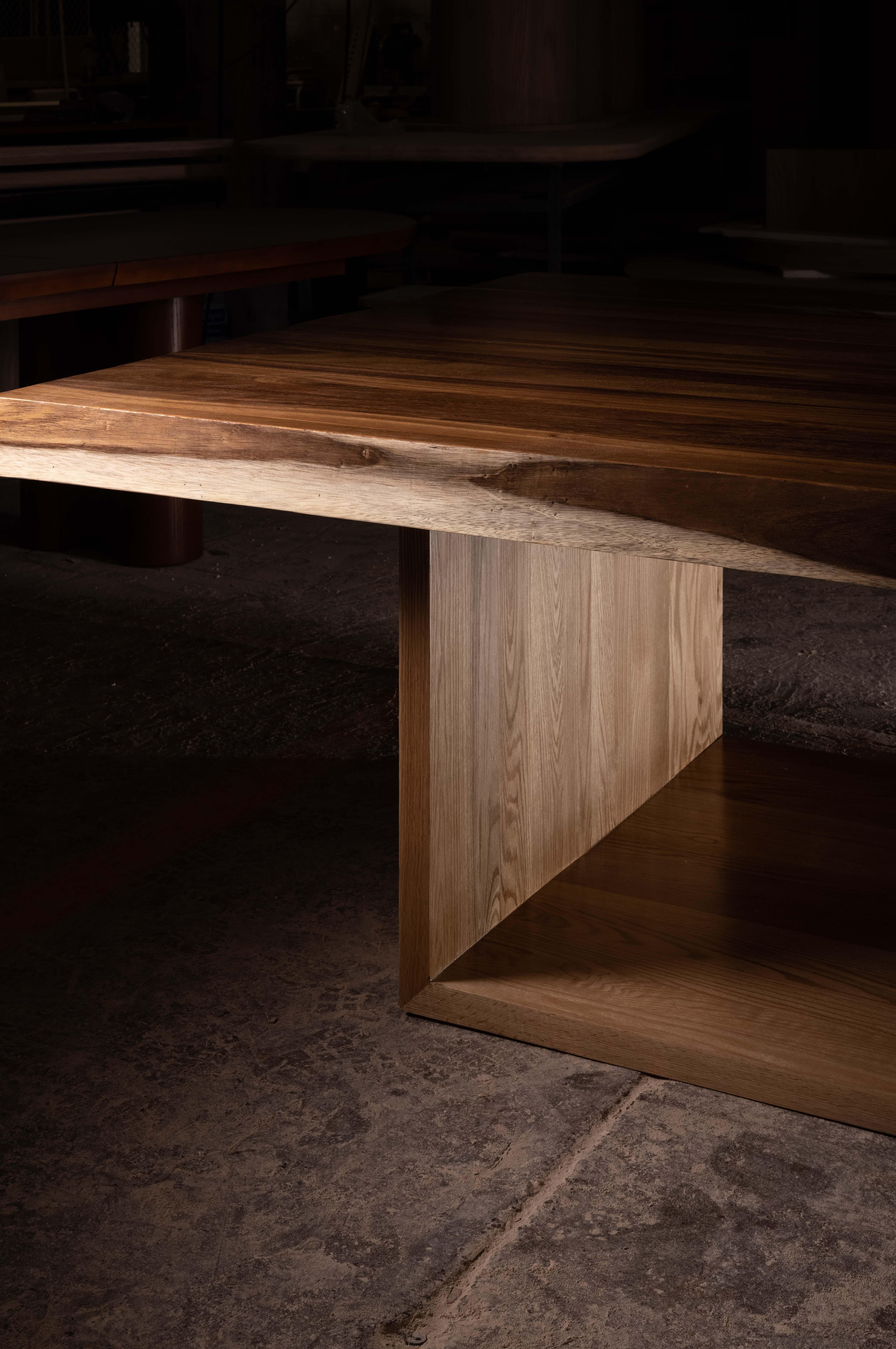 Mexicain Ping Pong Game Table in Natural Solid Parota Wood by No Age Studio en vente