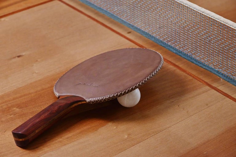 Ping Pong Table, Reclaimed Hardwood, Sand Cast Base by P. Tendercool in