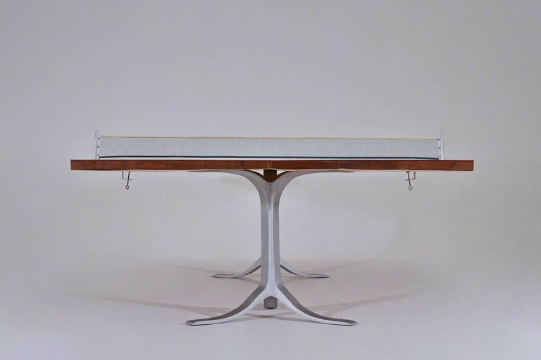 Ping Pong Table, Reclaimed Hardwood, Sand Cast Base by P. Tendercool in