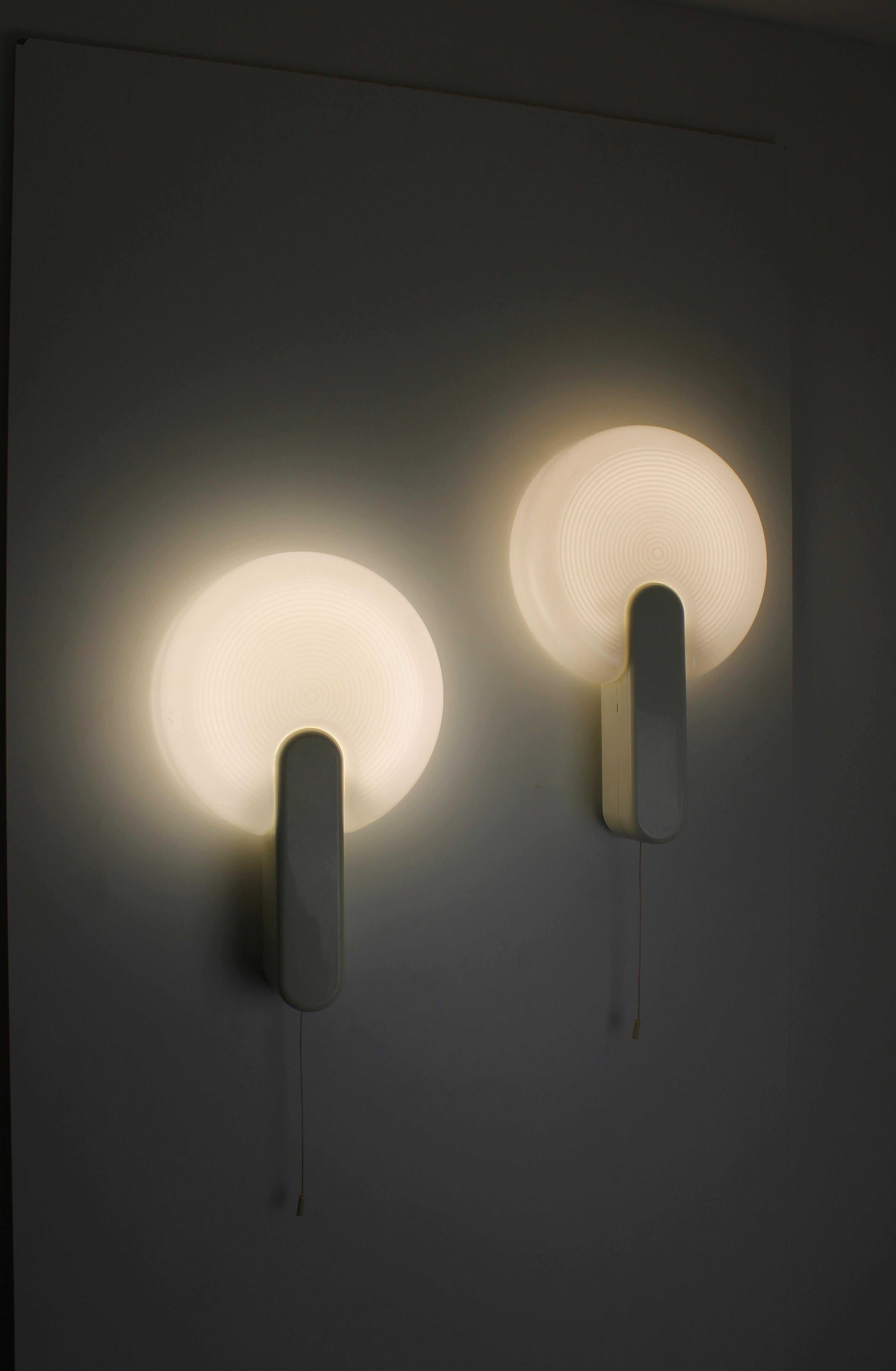 Italian Ping-Pong Wall Lamps by Masanori Umeda for Iguzzini, 1979 For Sale
