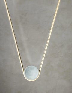 Pingala Pendant in Marble and Neon Glass by Farrah Sit