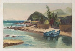 Pingchang Zhang Animale Olio originale su tela "Shore"