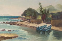 Pingchang Zhang Animal Óleo original sobre lienzo "Orilla"