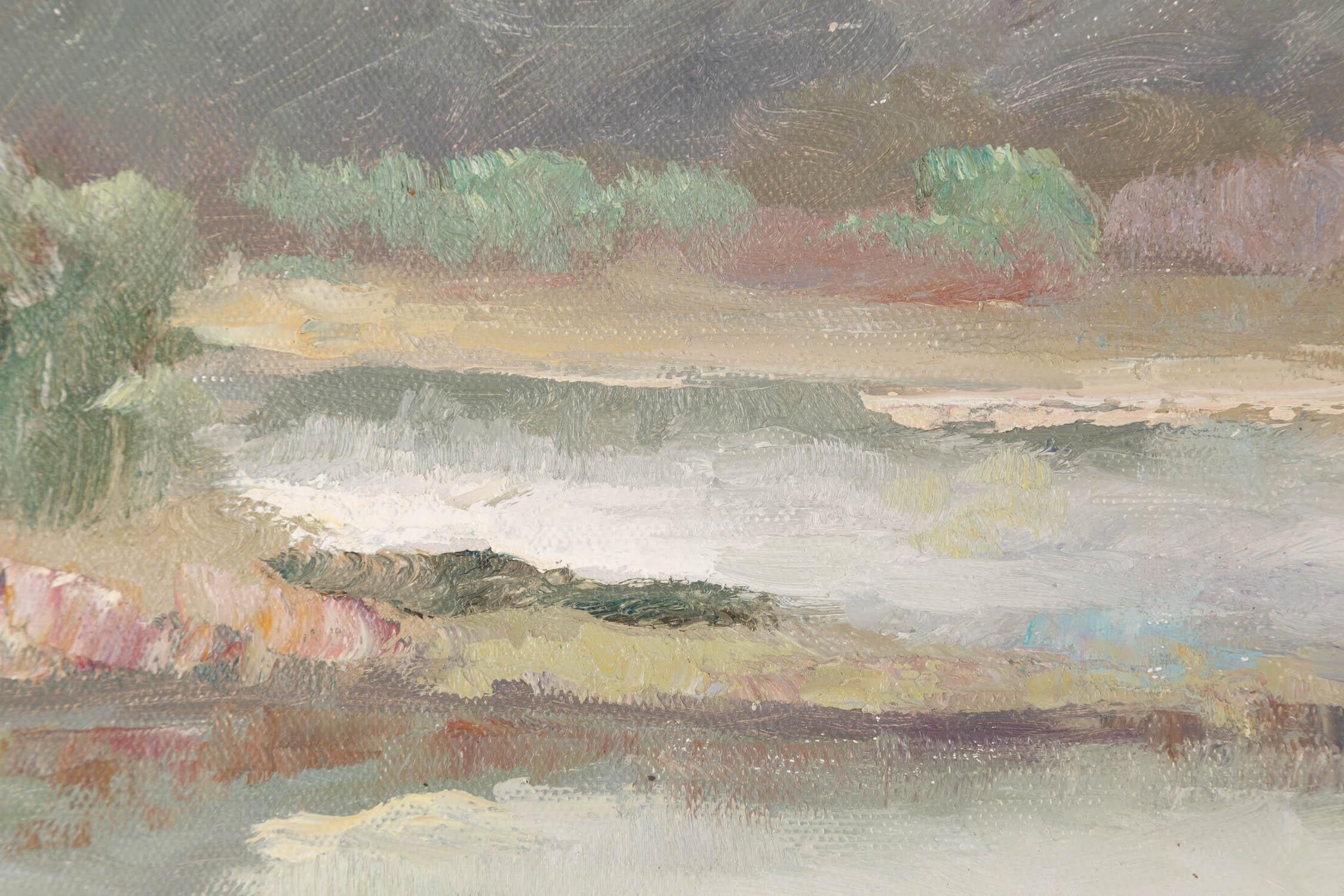 Pingchang Zhang Impressionist Original Oil On Canvas 