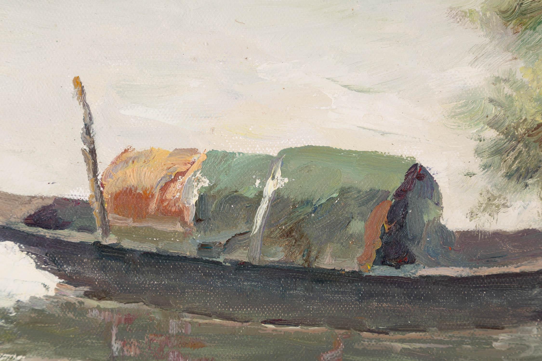 Pingchang Zhang Impressionist Original Oil On Canvas 