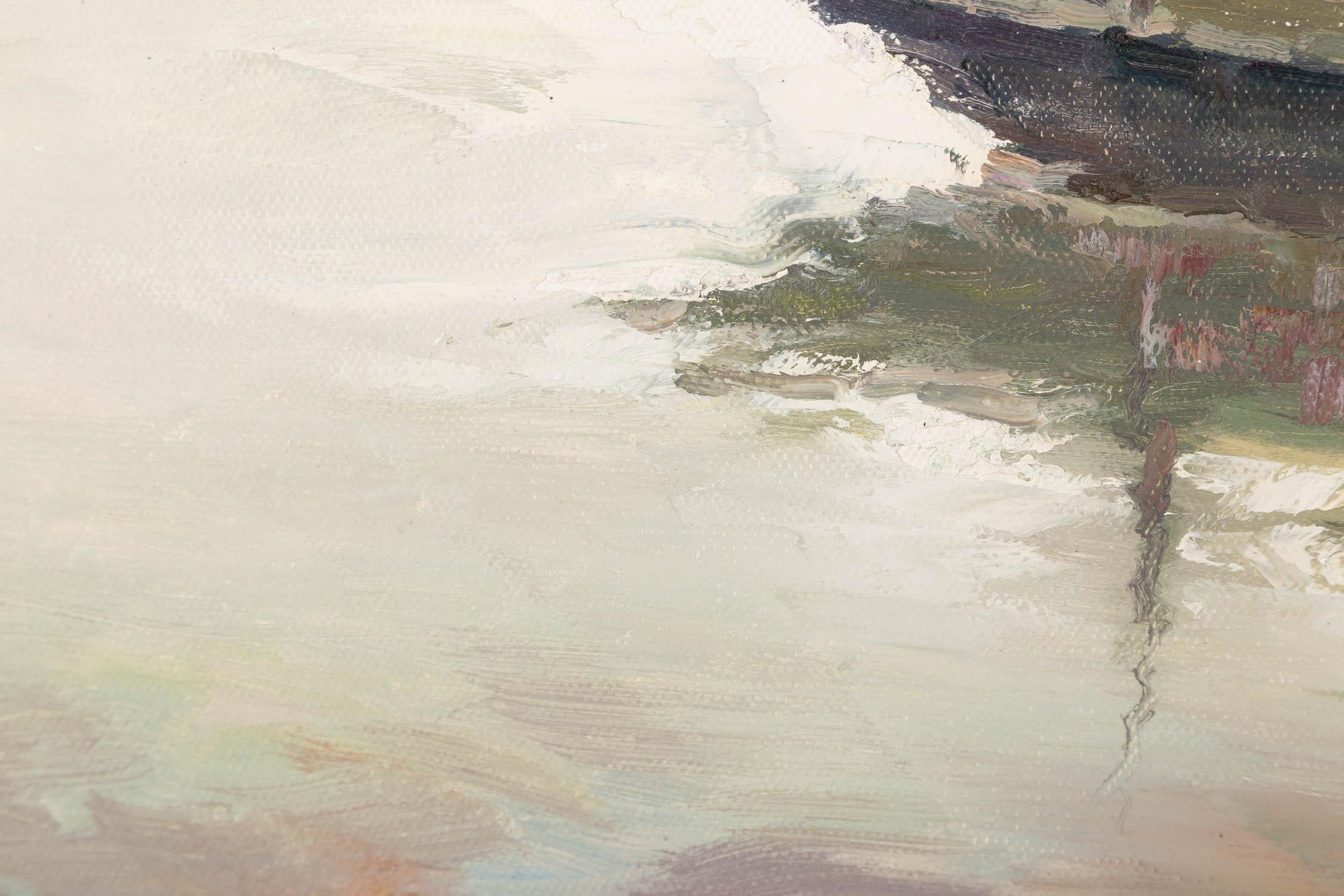 Pingchang Zhang Impressionist Original Oil On Canvas 