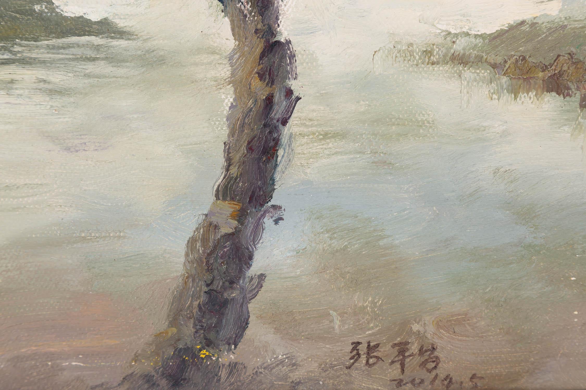 Pingchang Zhang Impressionist Original Oil On Canvas 