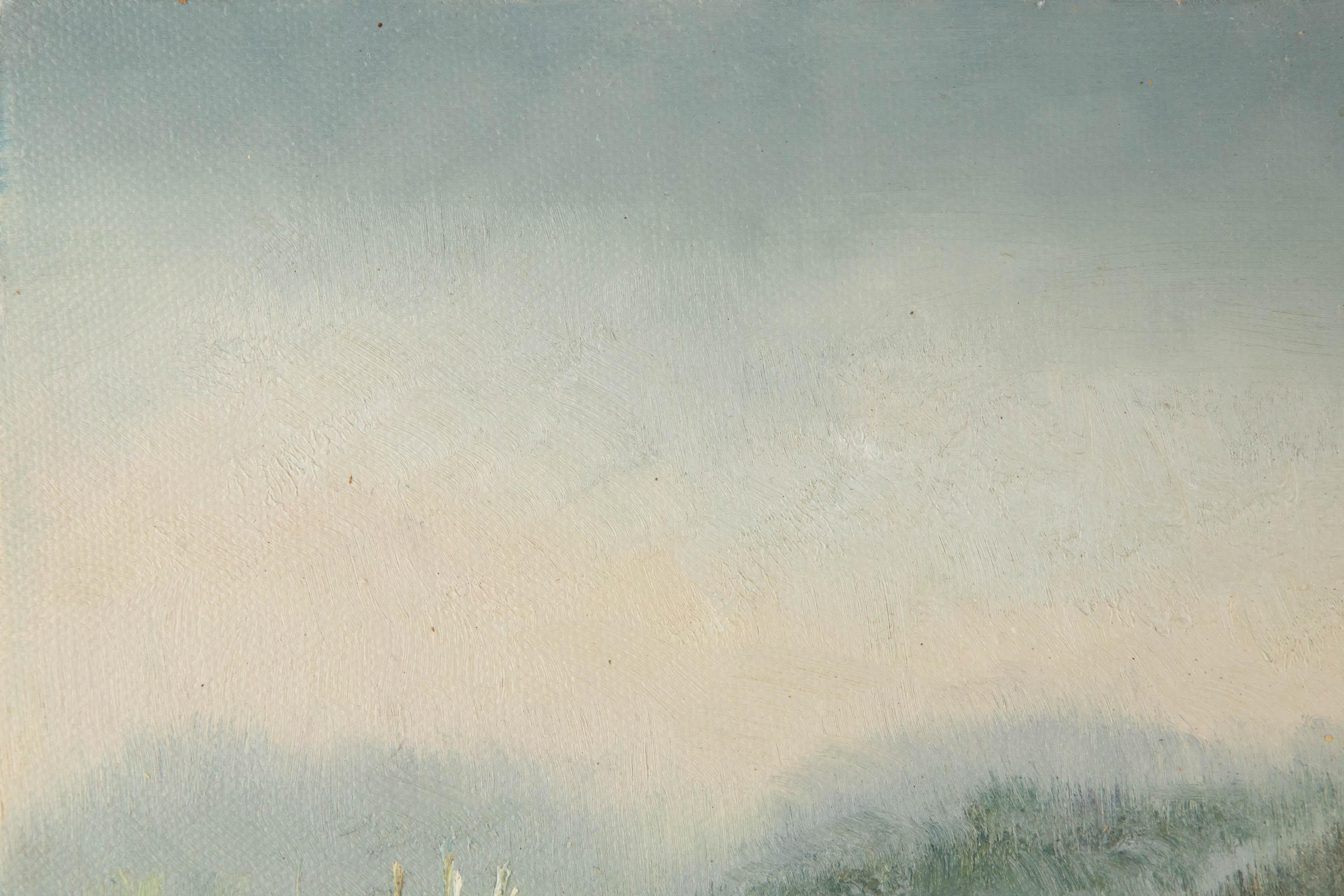 Pingchang Zhang Landschaft Original Öl auf Leinwand 