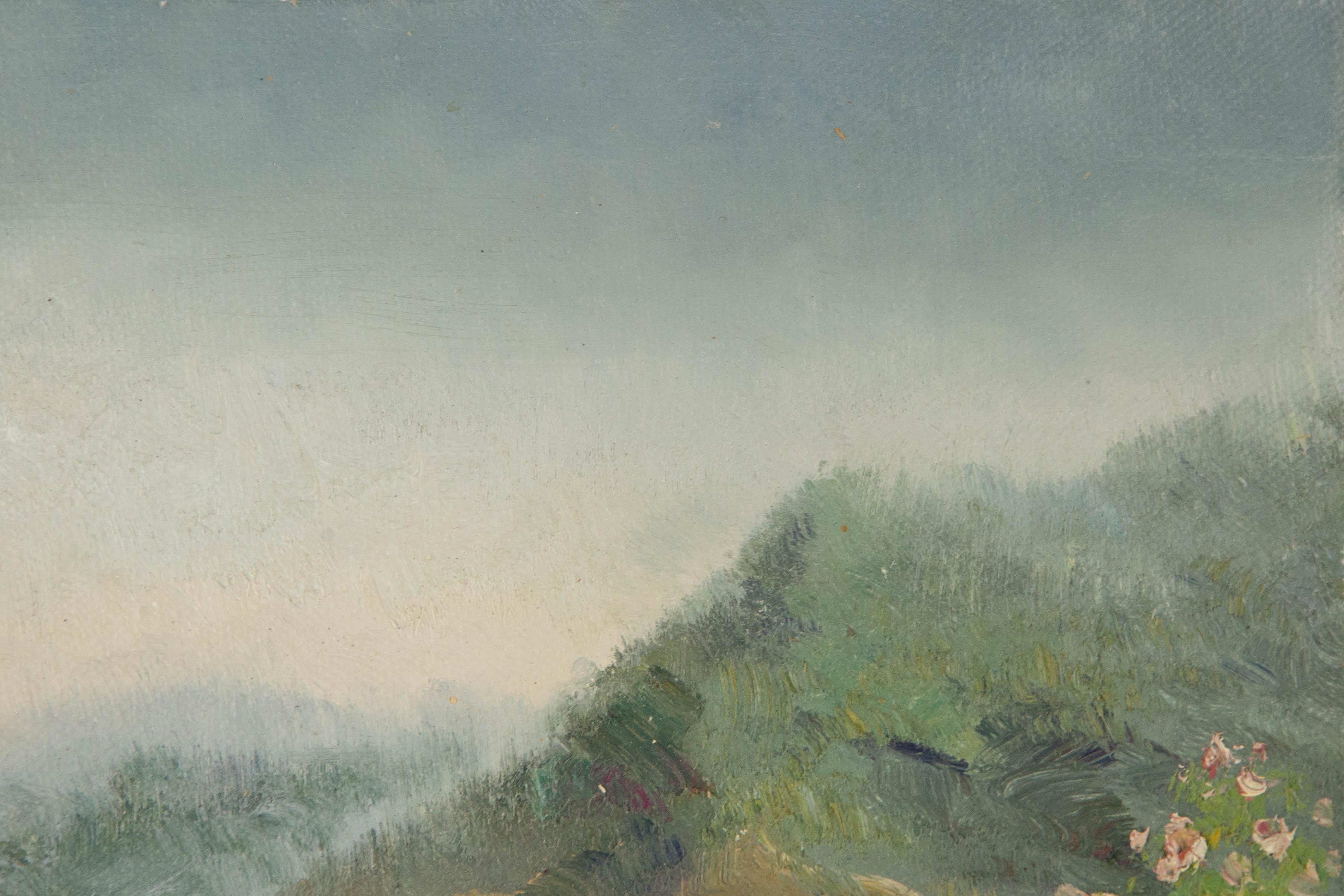 Pingchang Zhang Landschaft Original Öl auf Leinwand 