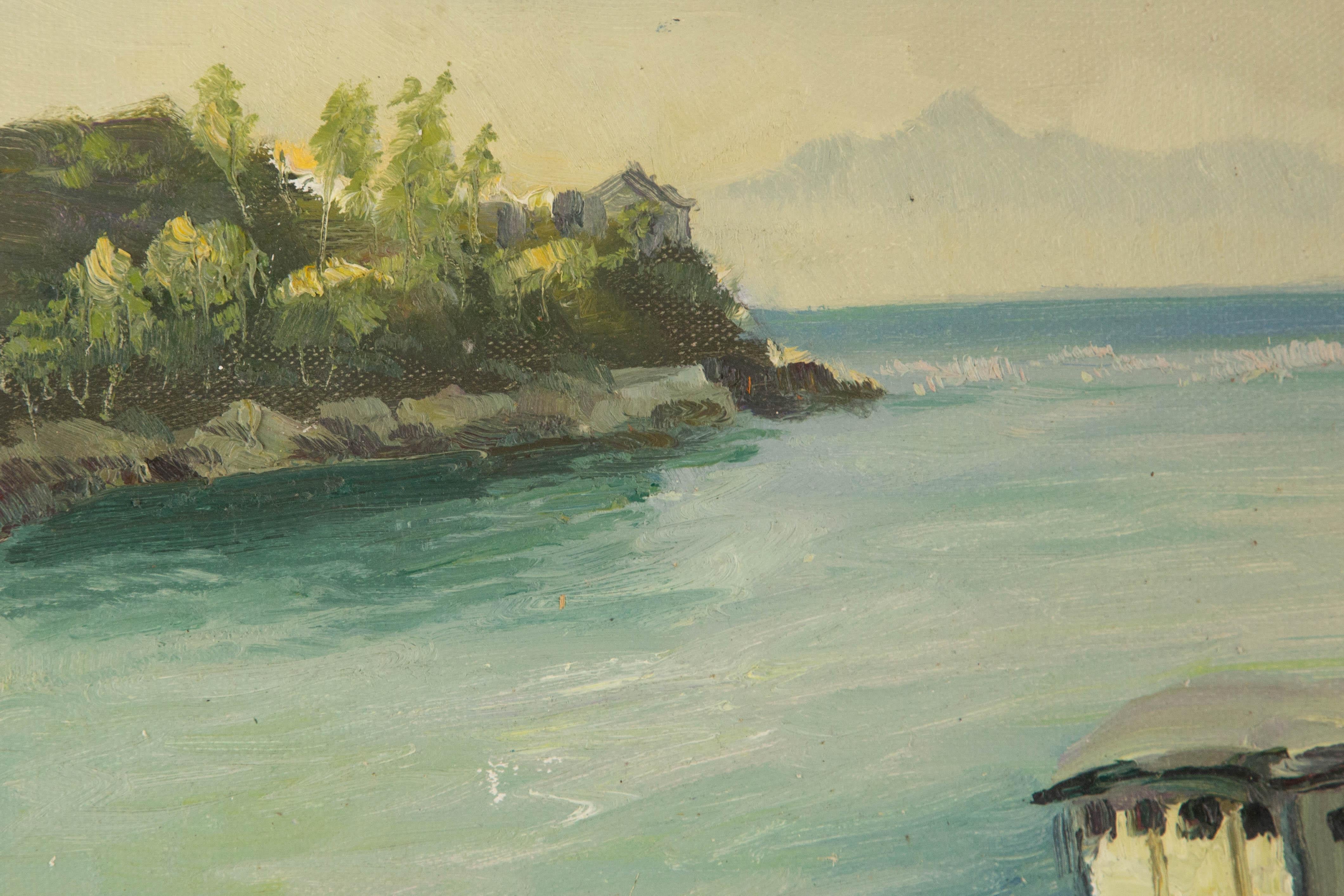 Pingchang Zhang Landscape Original Oil On Canvas 