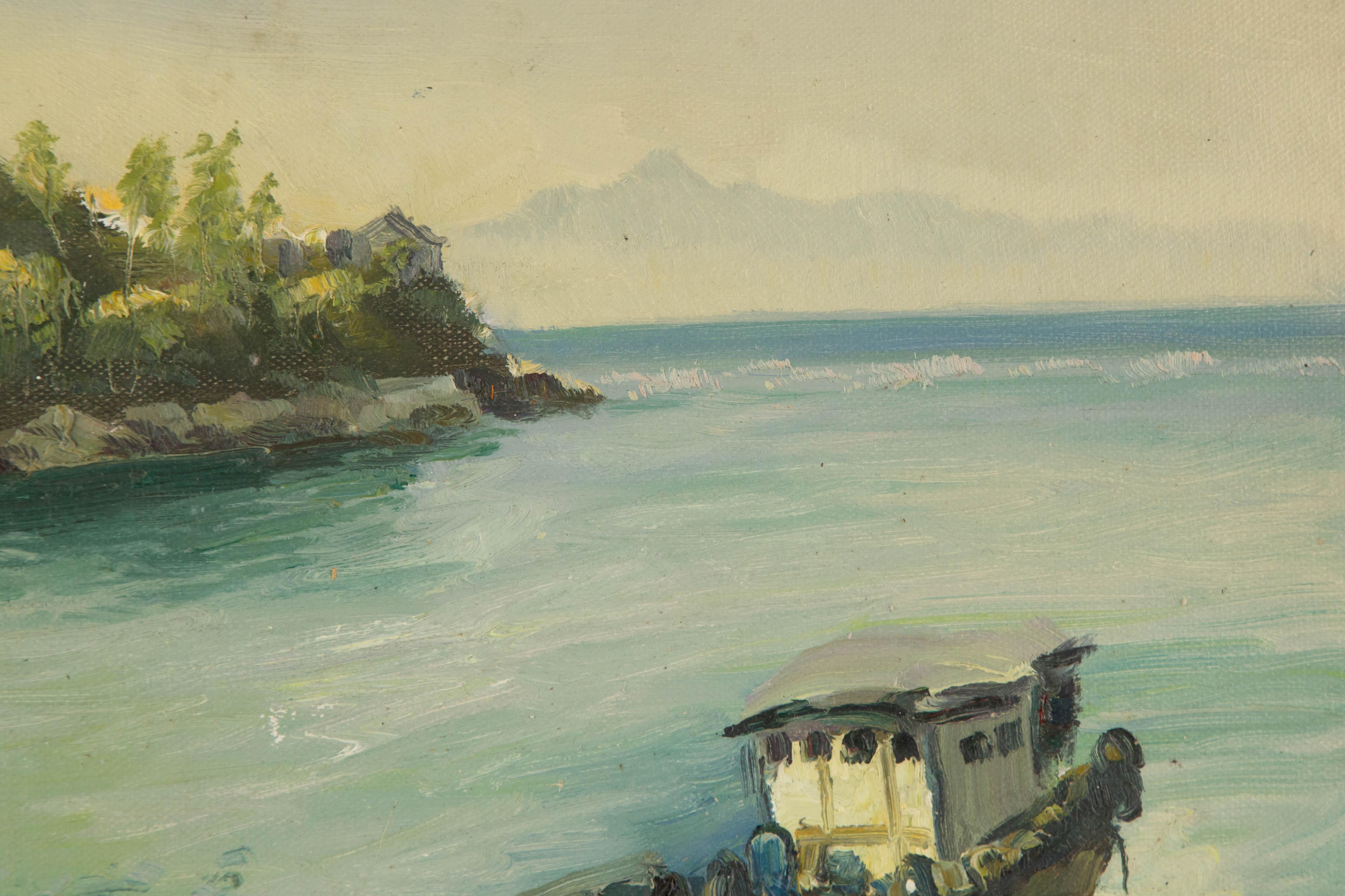 Pingchang Zhang Landscape Original Oil On Canvas 