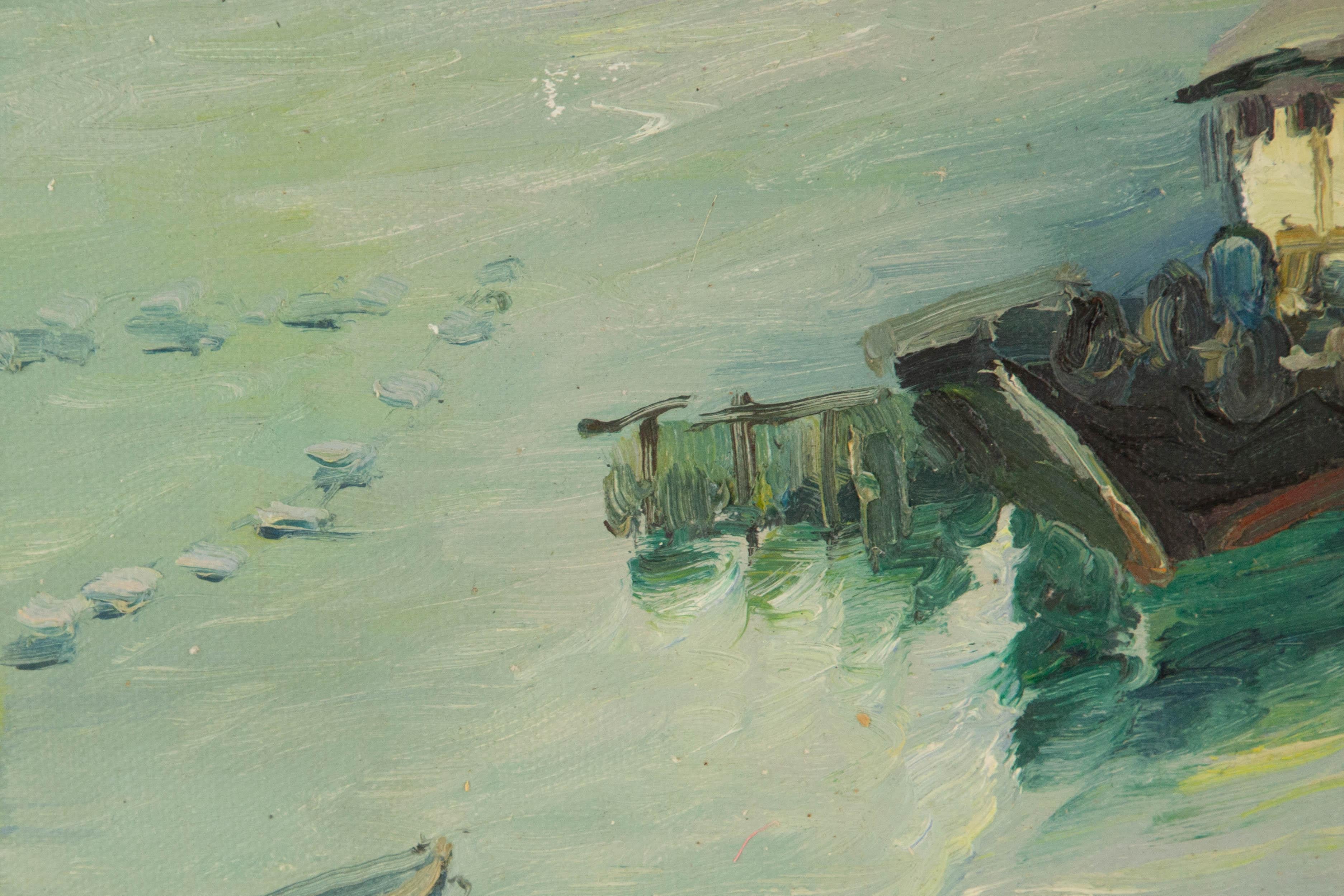 Pingchang Zhang Landscape Original Oil On Canvas 