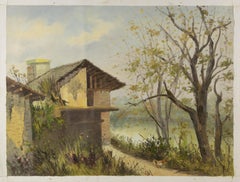 Pingchang Zhang Landscape Original Oil On Canvas "Country Side Series I"
