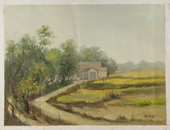 Pingchang Zhang Landscape Original Oil On Canvas "Country Side Series III"