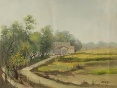 Pingchang Zhang Landscape Original Oil On Canvas "Country Side Series III"