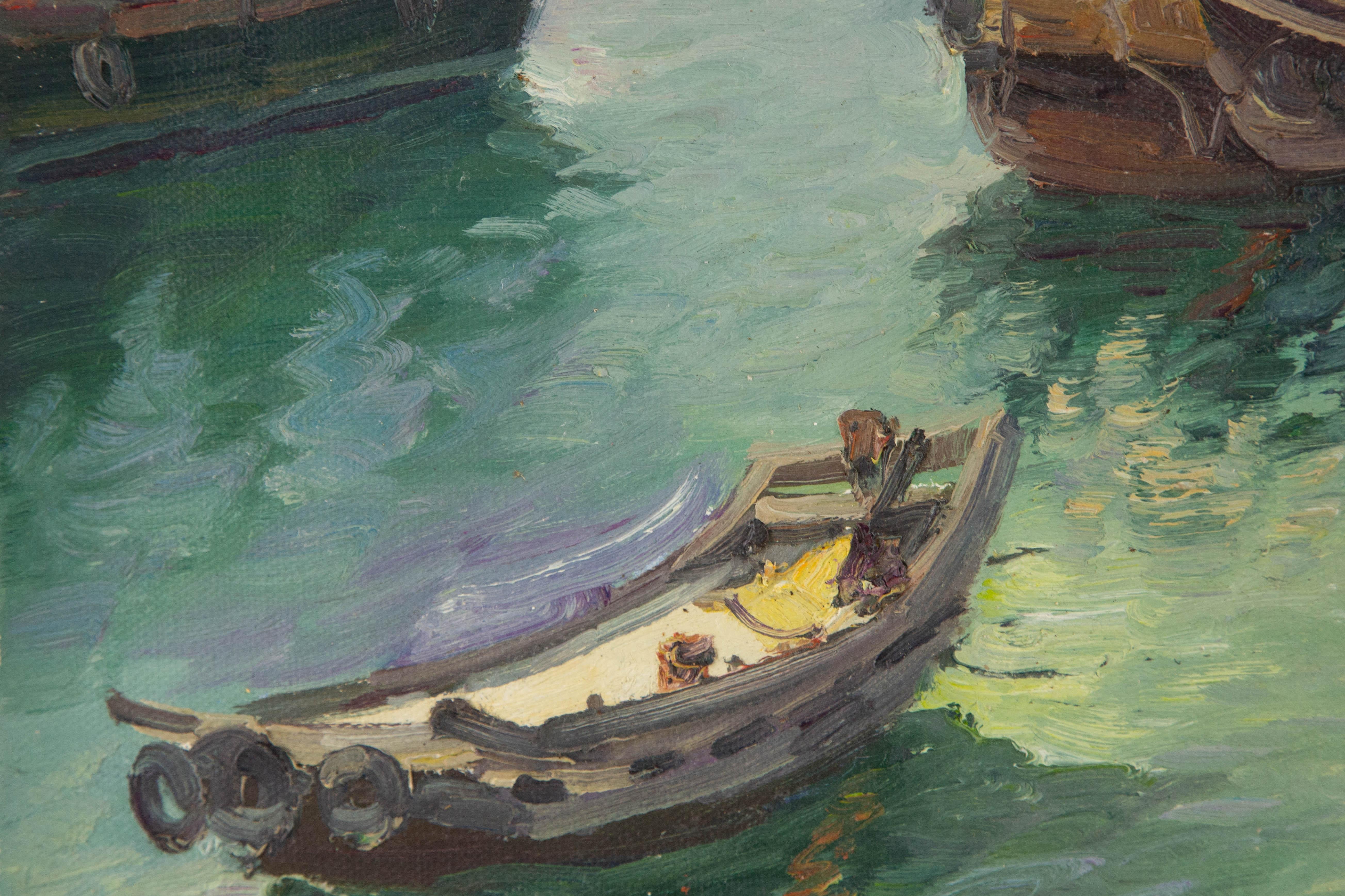 Pingchang Zhang Wasserlandschaft Original Öl auf Leinwand 