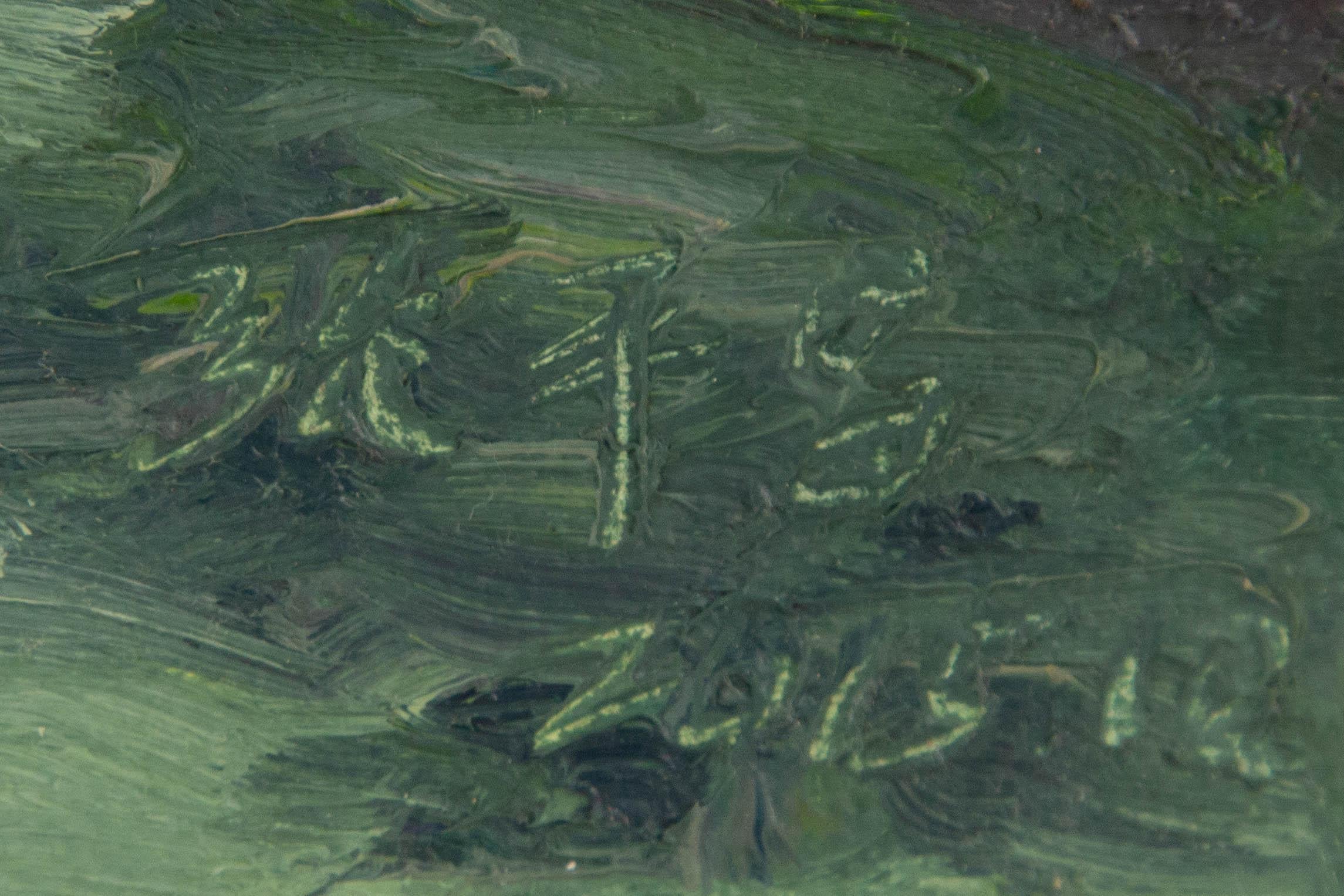 Pingchang Zhang Wasserlandschaft Original Öl auf Leinwand 