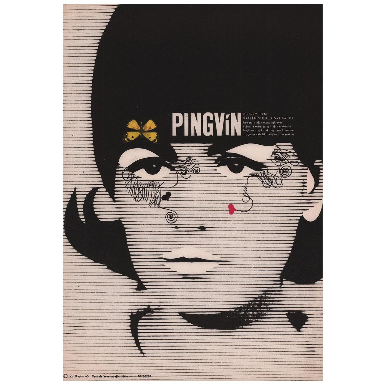 Pingwin 1965 Affiche de film A3 tchèque