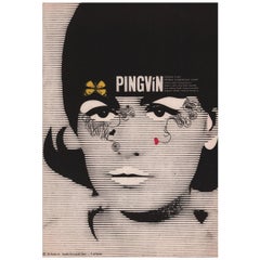 Pingwin 1965 Czech A3 Film Poster