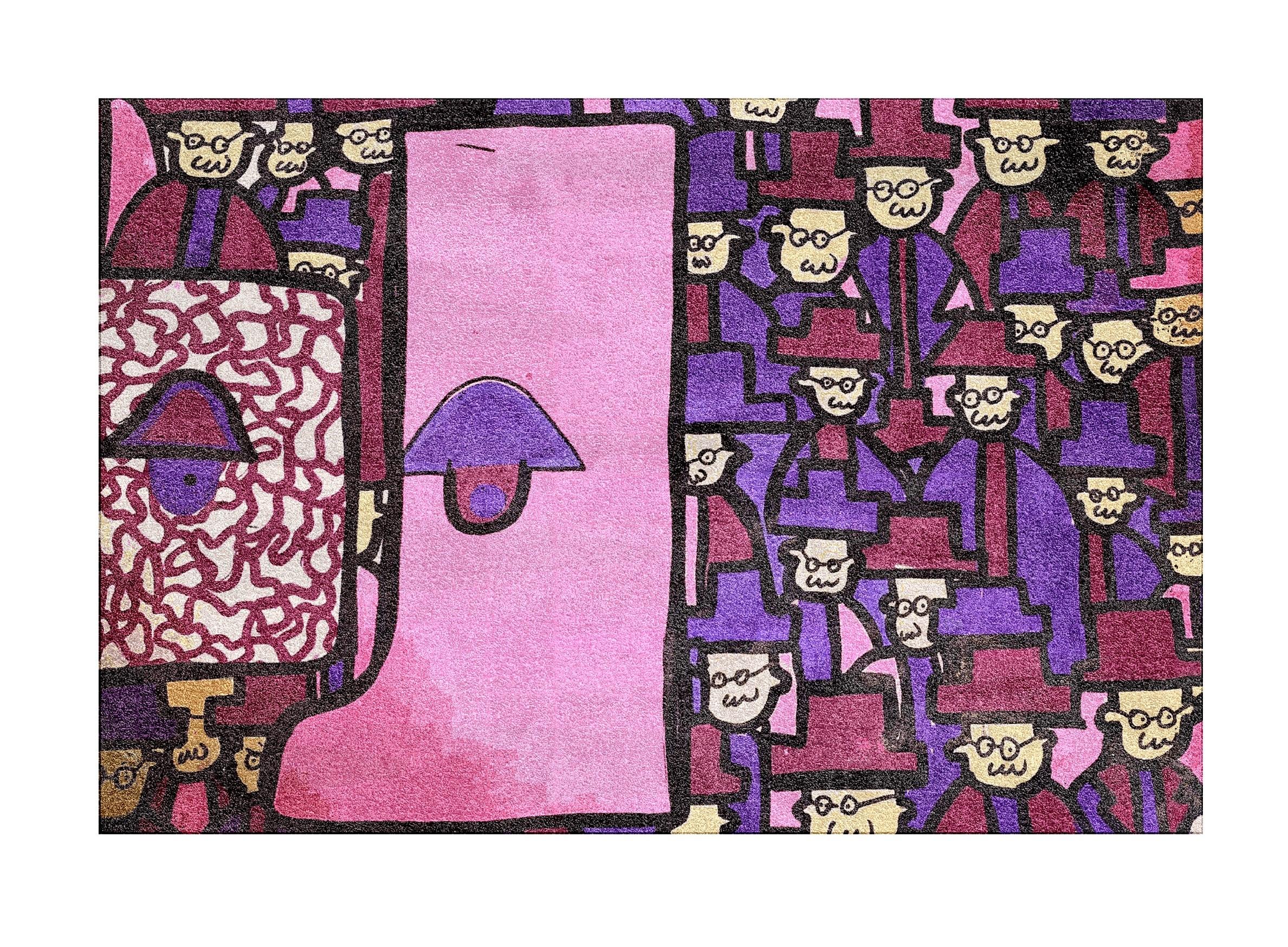 Rosa 1984-Teppich von Betta K.
Abmessungen: T 300 x B 200 cm
MATERIALIEN: Neuseeländische Wolle, Bambusseide
Erhältlich in anderen Farben.

Betta K. ist eine Multimediakünstlerin, die mit verschiedenen Techniken, Materialien und Farben