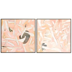 Pink Abstract Paintings by Deborah Gottlieb